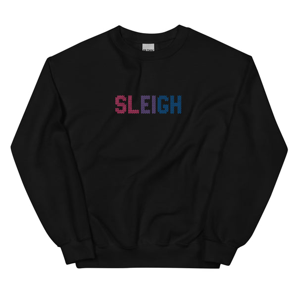 Bisexual Sleigh Embroidered Sweatshirt