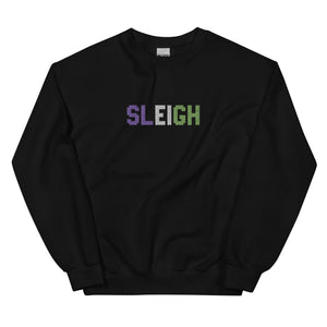 Genderqueer Sleigh Embroidered Sweatshirt