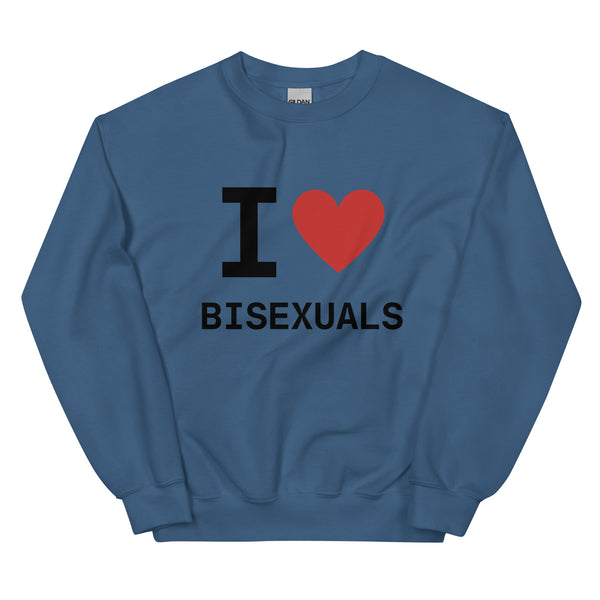 I Heart Bisexuals Sweatshirt