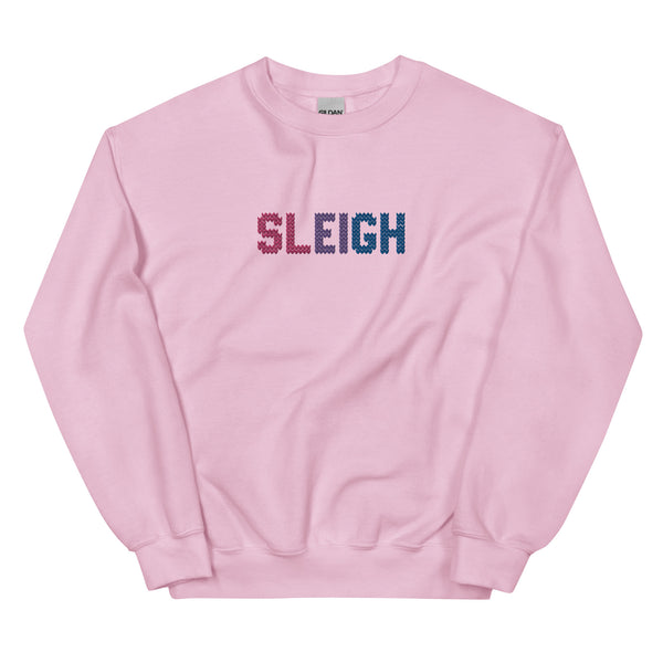 Bisexual Sleigh Embroidered Sweatshirt