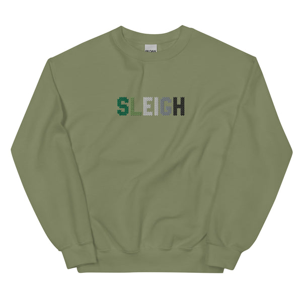 Aromantic Sleigh Embroidered Sweatshirt