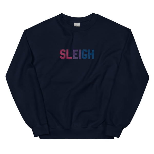 Bisexual Sleigh Embroidered Sweatshirt