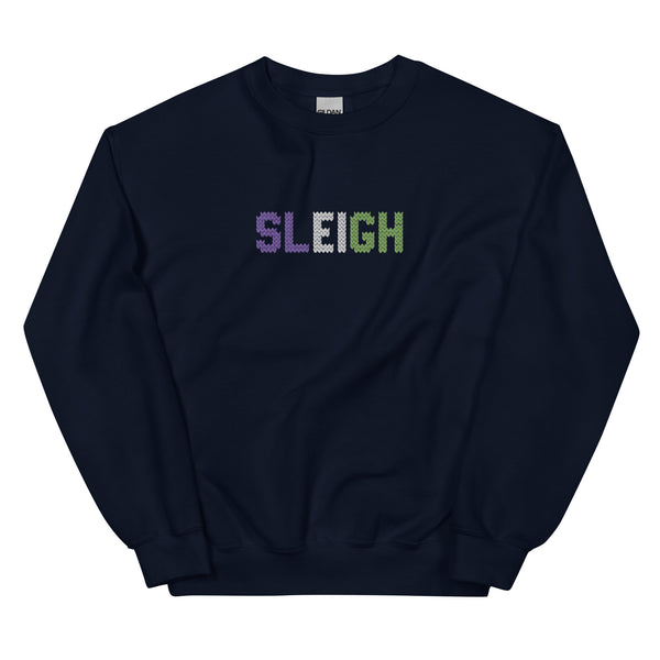 Genderqueer Sleigh Embroidered Sweatshirt