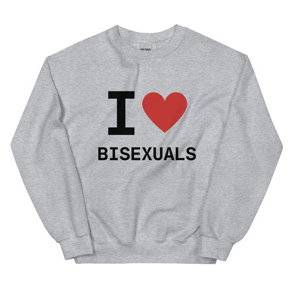 I Heart Bisexuals Sweatshirt