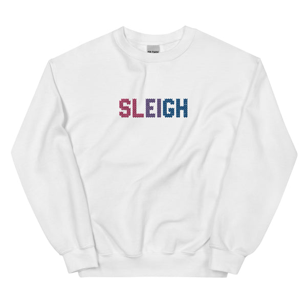 Bisexual Sleigh Embroidered Sweatshirt