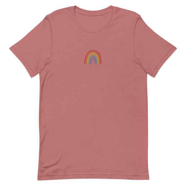 Rainbow Embroidered T-Shirt