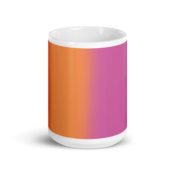 Lesbian Blurred Flag Glossy Mug